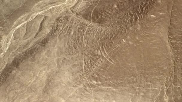 Geoglyphs Nazca Lines Nazca Desert Unesco World Heritage Site Peru — Stock Video