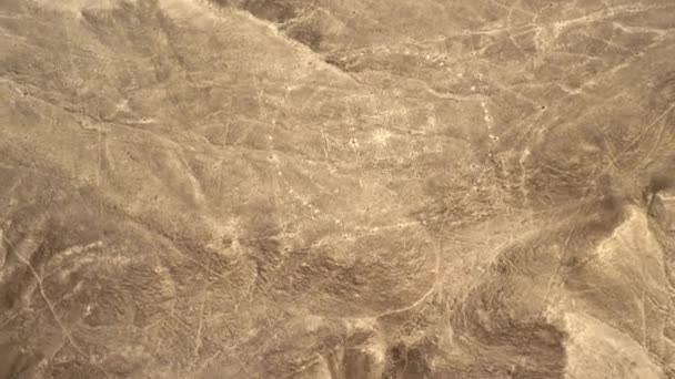 Geoglify Linie Nazca Pustyni Nazca Lista Światowego Dziedzictwa Unesco Peru — Wideo stockowe