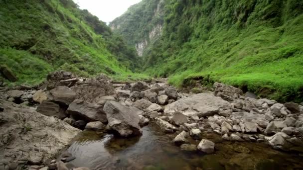 Gocta Waterfall Raonforest One Highest Waterfalls World Chachapoyas Amazonas Peru — Stock Video