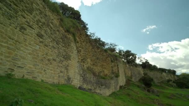 Kuelap Fortress Massive Walls Protected Fortress Built Chachapoyas Culture Amazonas — Stock Video