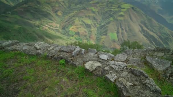 Kuelap Fortress Massive Walls Protected Fortress Built Chachapoyas Culture Amazonas — Vídeos de Stock