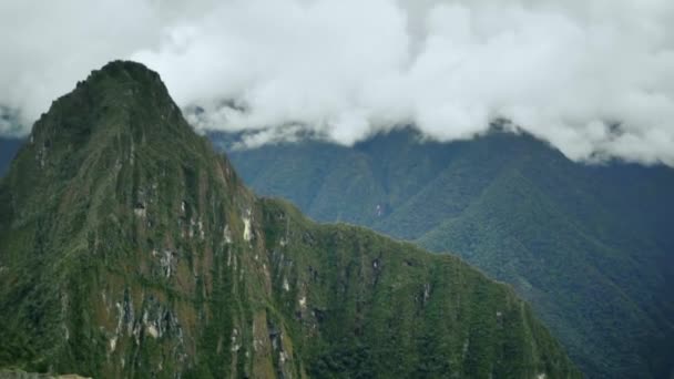 Machu Picchu Nun Manzarası Machu Picchu Dağları Nın Kayıp Şehri — Stok video