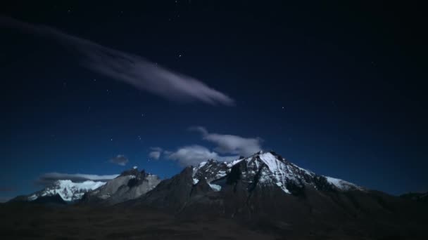 Güney Şili Nin Dağları Nın Patagonya Bölgesi Ndeki Torres Del — Stok video