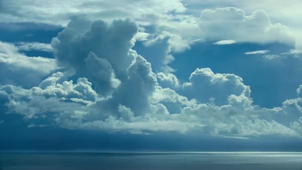 Time Lapse Water Evaporating Surface Sea Condenses Form Great Clouds — 图库视频影像