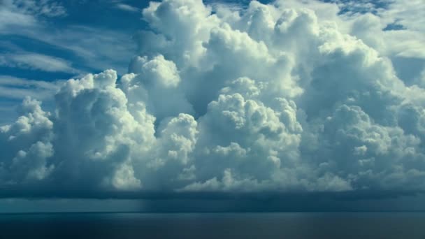 Time Lapse Water Evaporating Surface Sea Condenses Form Great Clouds — Stock videók