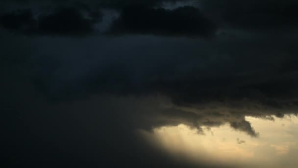 Time Lapse Storm Clouds Raining Vast Salt Pans Kubu Island — ストック動画