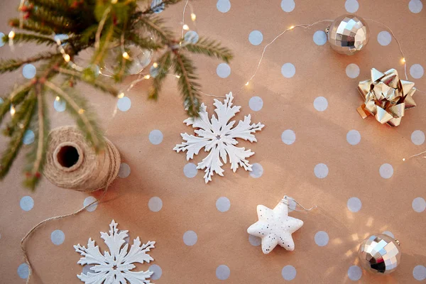 Weihnachten Hintergrund Auf Grundlegenden Klassischen Muster Mit Punkten Festliche Ästhetische — Stockfoto