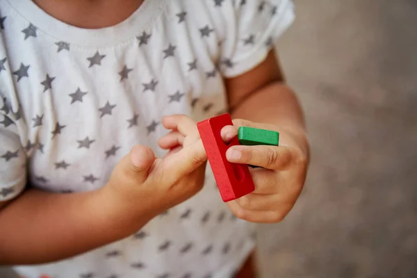 Wooden sensory fidget toy. Colorful antistress sensory toy. Antistress trendy toy for the development of fine motor skills. High quality photo