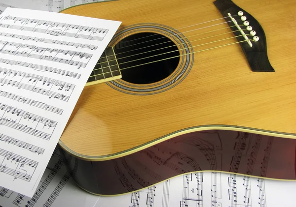 Bir gitar.