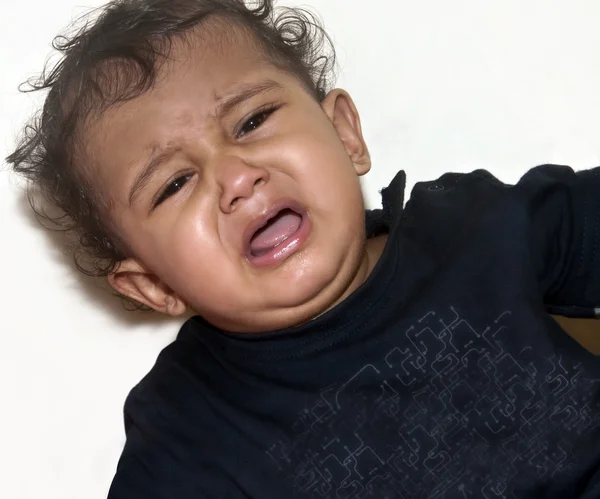 Indian Baby Crying — Stock Photo, Image