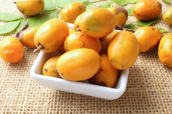 Fruta Siriguela Ceriguela Brasil Frutas Comuns Nos Países América Sul — Fotografia de Stock