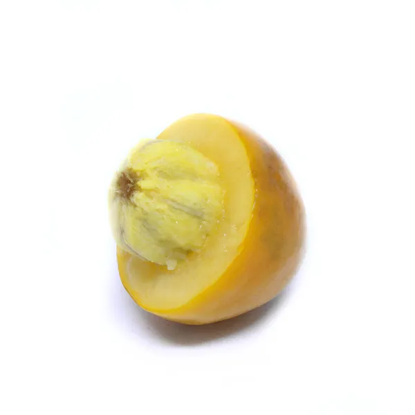 Frucht Siriguela Oder Ceriguela Brasilien Isoliert Auf Weißem Hintergrund — Stockfoto