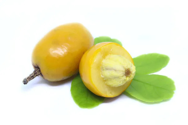 Fruit Siriguela Ceriguela Brazil Isolated White Background — Stock Photo, Image