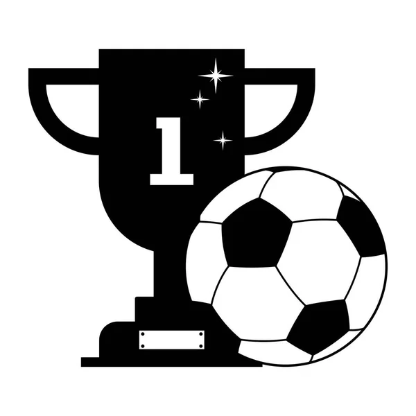 Champion Trophy Soccer Ball — Stock Vector