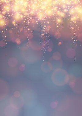 Festive background with lights clipart