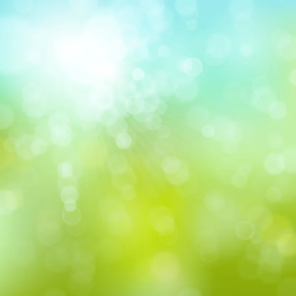 Primavera bokeh fondo — Vector de stock