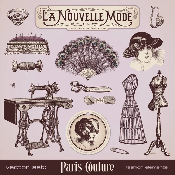 Париж моди - колекція — стоковий вектор