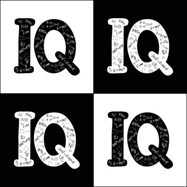 IQ harfler ve bilimsel formülleri