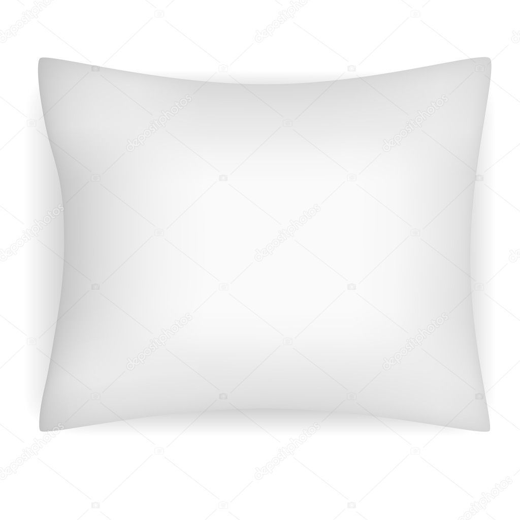 Vector illustration of blank realistic pillow