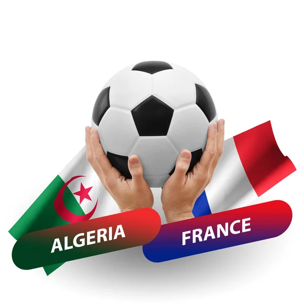 Soccer Football Competition Match National Teams Algeria France — Stock Photo, Image