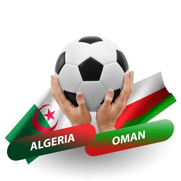 Soccer Football Competition Match National Teams Algeria Oman — 图库照片