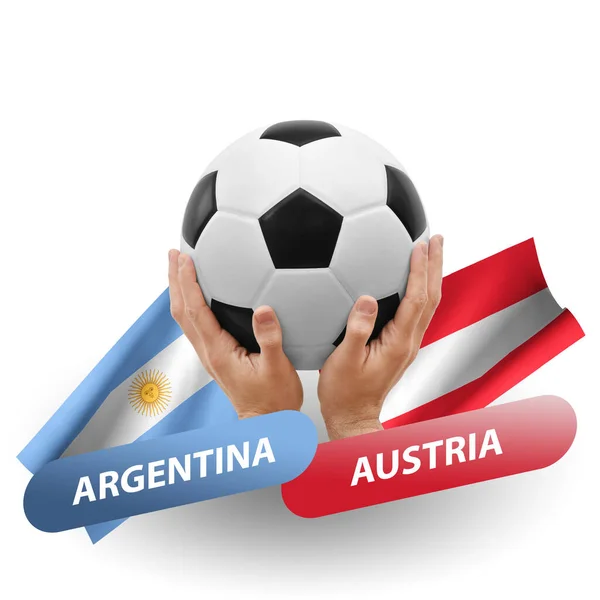 Soccer Football Competition Match National Teams Argentina Austria — 图库照片