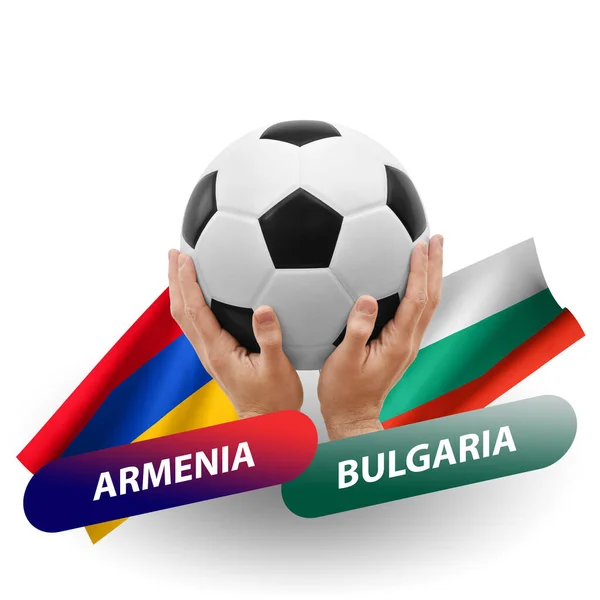 Soccer Football Competition Match National Teams Armenia Bulgaria — Photo