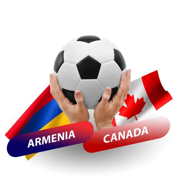 Soccer Football Competition Match National Teams Armenia Canada — Stock Photo, Image