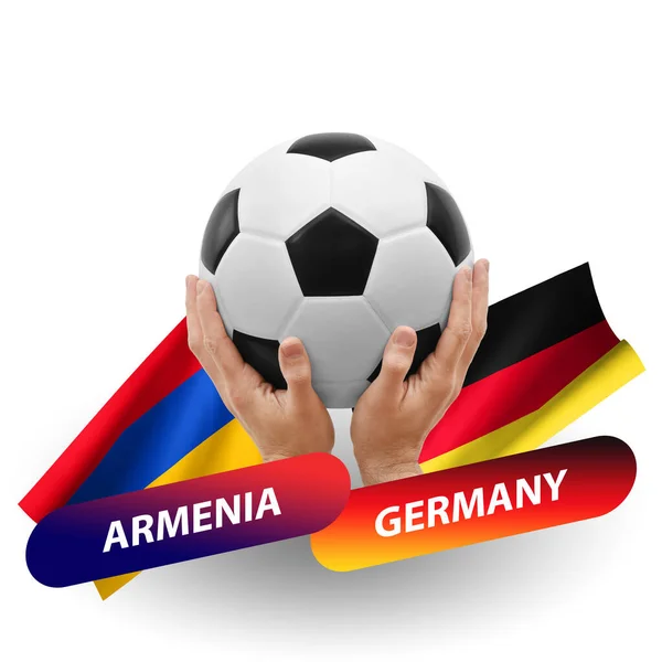 Soccer Football Competition Match National Teams Armenia Germany — стокове фото