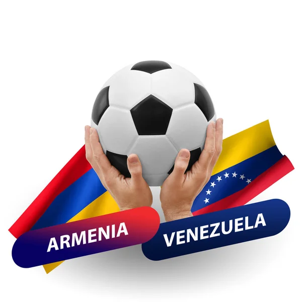 Soccer Football Competition Match National Teams Armenia Venezuela — Fotografia de Stock