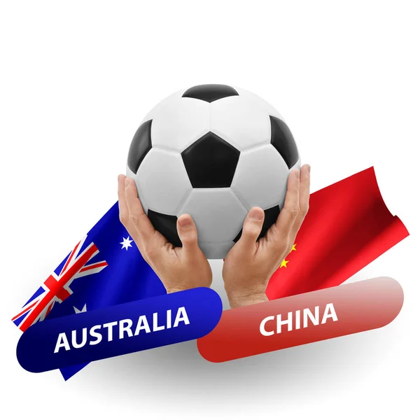 Soccer Football Competition Match National Teams Australia China — Photo
