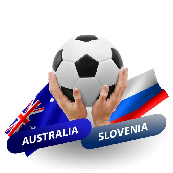 Soccer Football Competition Match National Teams Australia Slovenia — Photo