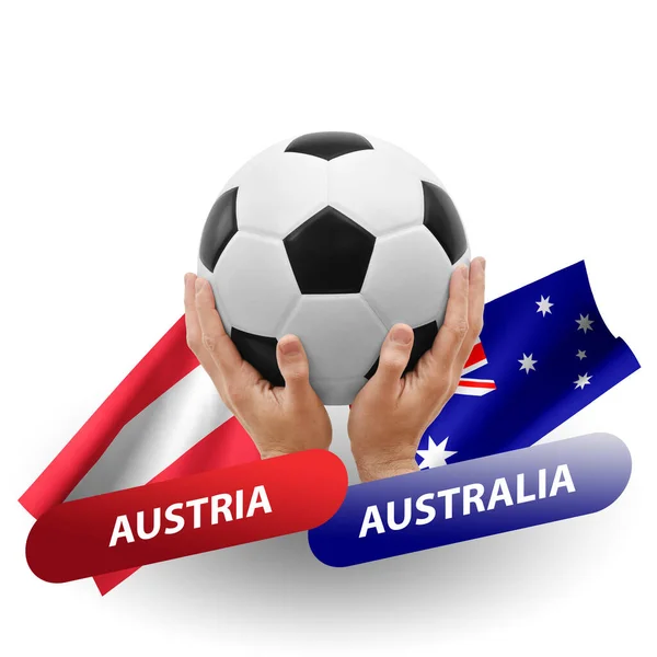 Soccer Football Competition Match National Teams Austria Australia — Foto Stock