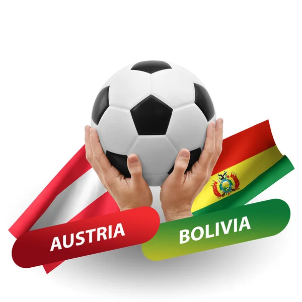 Ποδόσφαιρο Αγώνα Ποδοσφαίρου Εθνικές Ομάδες Austria Bolivia — Φωτογραφία Αρχείου