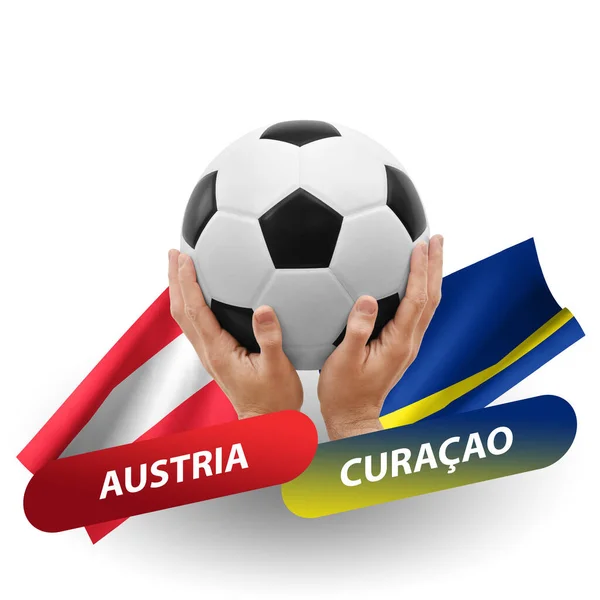 Soccer Football Competition Match National Teams Austria Curacao — Stock Fotó