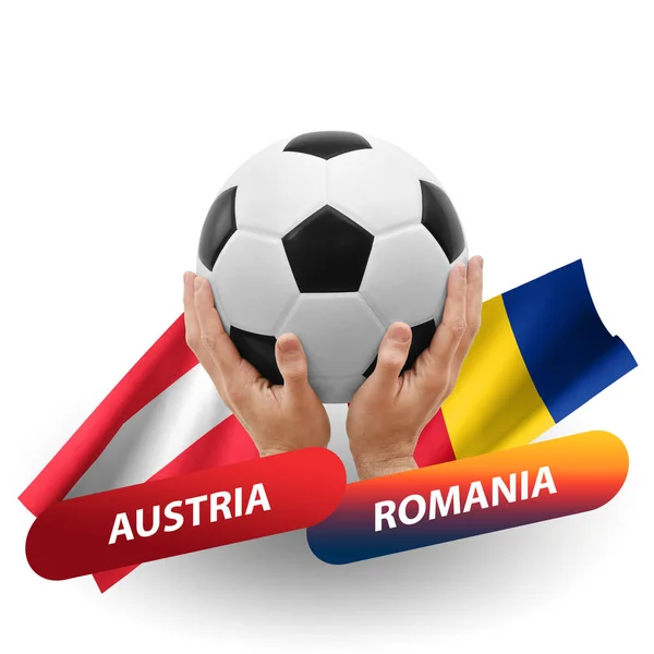 Soccer Football Competition Match National Teams Austria Romania — Photo
