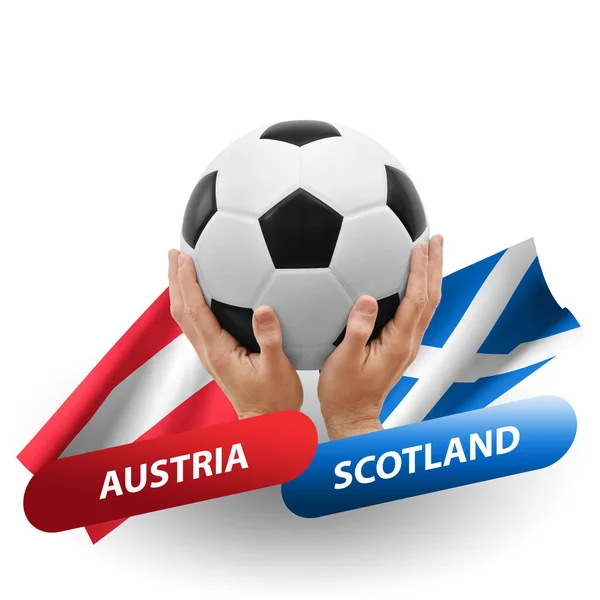 Soccer Football Competition Match National Teams Austria Scotland — Φωτογραφία Αρχείου