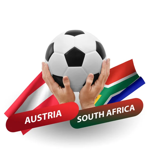 Soccer Football Competition Match National Teams Austria South Africa — Stock Photo, Image