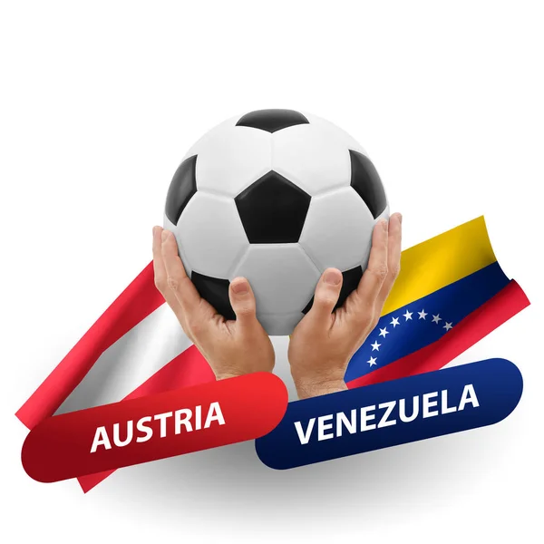 Soccer Football Competition Match National Teams Austria Venezuela — Stockfoto