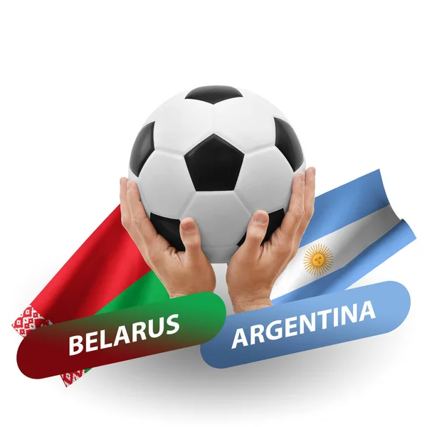 Soccer Football Competition Match National Teams Belarus Argentina — 图库照片