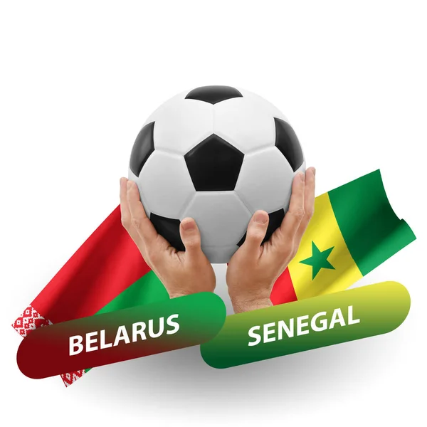 Soccer Football Competition Match National Teams Belarus Senegal — Stock Fotó