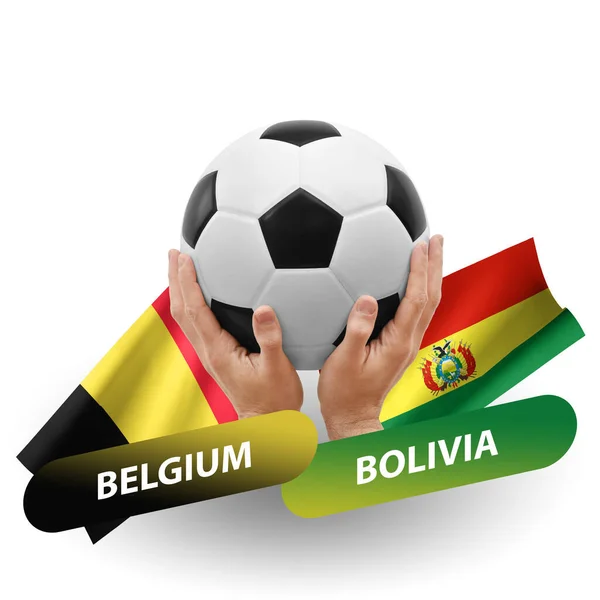 Soccer Football Competition Match National Teams Belgium Bolivia — Stock Photo, Image