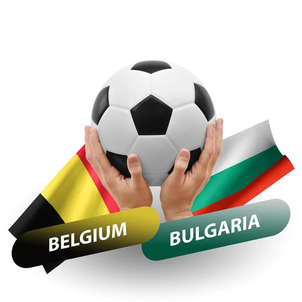 Soccer Football Competition Match National Teams Belgium Bulgaria — Φωτογραφία Αρχείου