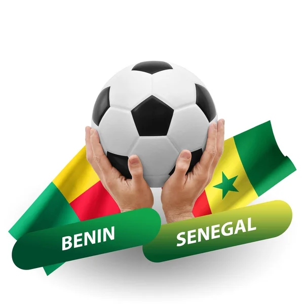 Soccer Football Competition Match National Teams Benin Senegal —  Fotos de Stock