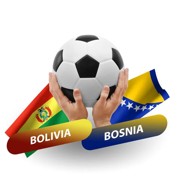 Soccer Football Competition Match National Teams Bolivia Bosnia — Stock Fotó