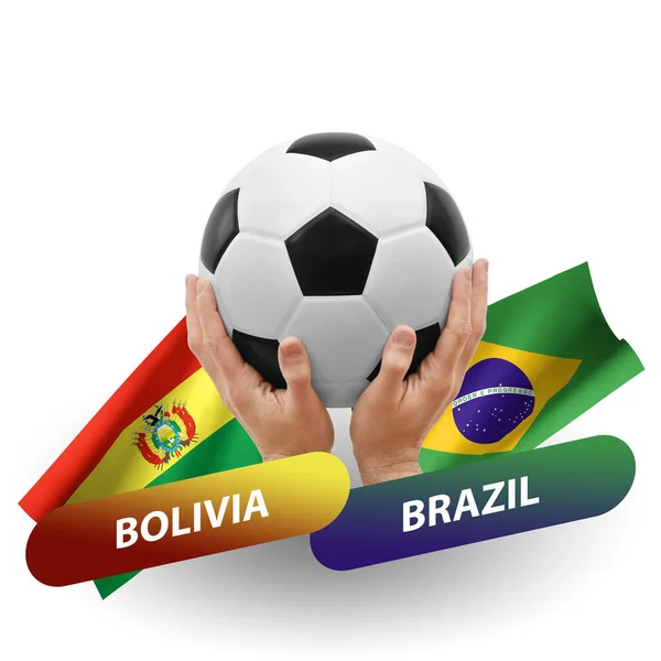 Soccer Football Competition Match National Teams Bolivia Brazil — Stockfoto