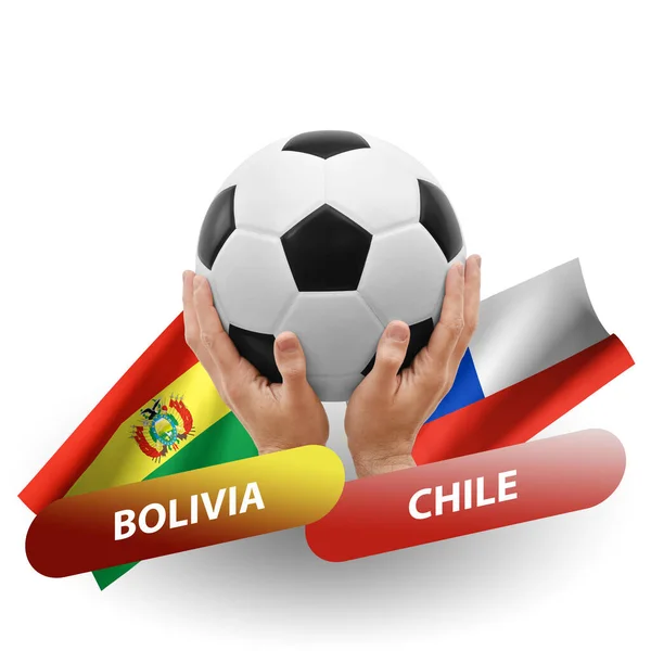 Soccer Football Competition Match National Teams Bolivia Chile — Stok fotoğraf
