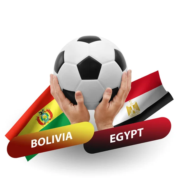 Fútbol Partido Competición Fútbol Selecciones Nacionales Bolivia Egipto — Foto de Stock