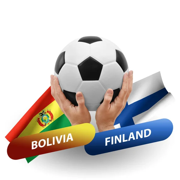 Ποδόσφαιρο Αγώνα Ποδοσφαίρου Εθνικές Ομάδες Bolivia Finland — Φωτογραφία Αρχείου