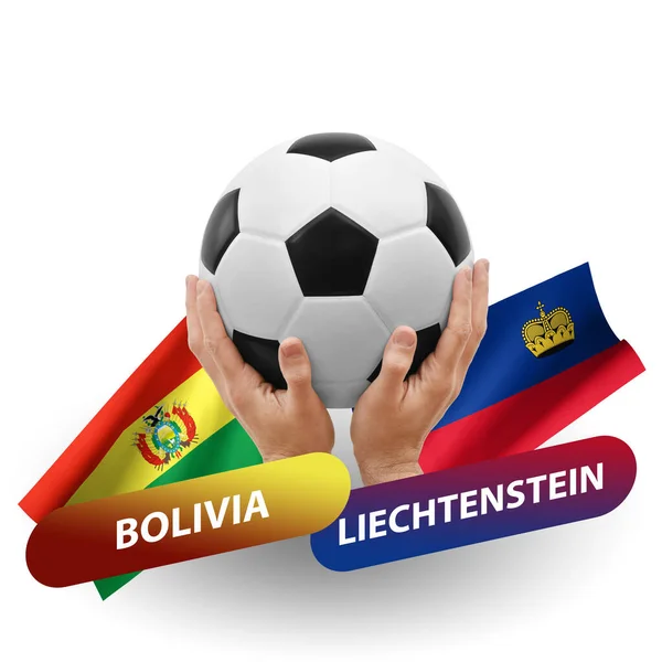 Soccer Football Competition Match National Teams Bolivia Liechtenstein — Stock Fotó